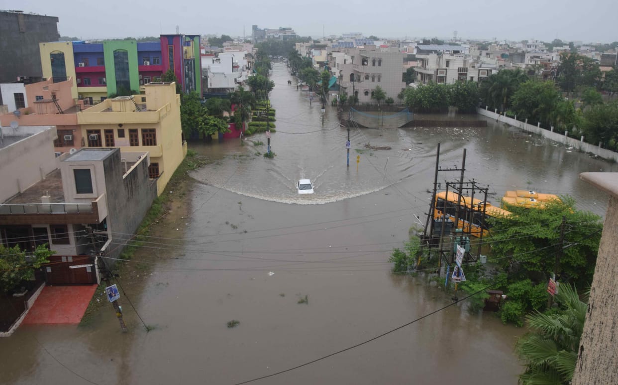 146 mm rain: water entered houses and shops