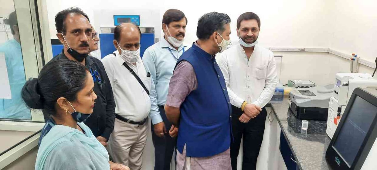 Bharat Vikas parishad secretary inspects under construction lab progress in Baddi