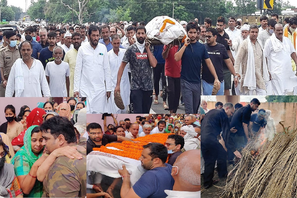 Baghpat News: BJP leader Doctor Atmaram Tomar has last rites were performed in his native village