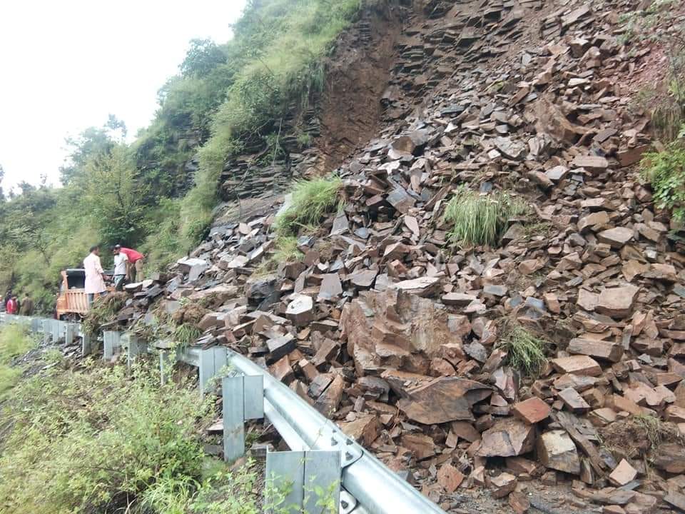 Heavy rain caused landslides, collapsed trees, roads remained closed