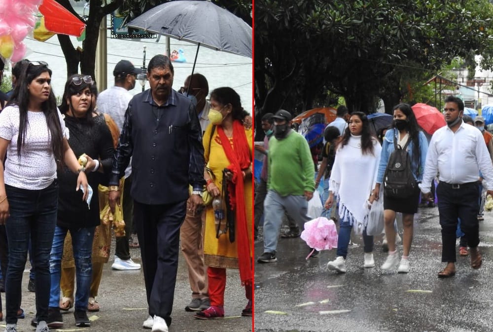 Uttarakhand News:  Tourist Huge Crowd in Nainital On Weekend During Rainfall photos
