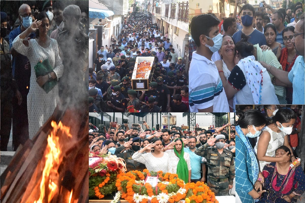 Meerut News: The wife got separated from martyr husband Major Mayank Vishnoi and at the last moment Swati said I love you