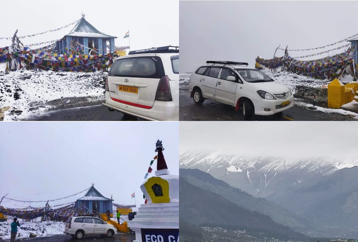 weather update himachal: snowfall at tanglang la pass leh to delhi hrtc bus service closed