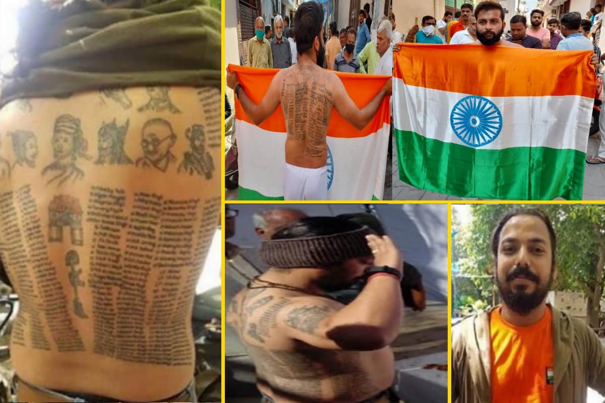 Men who tattooed Martyrs names on his back as a tribute to their martyrdom