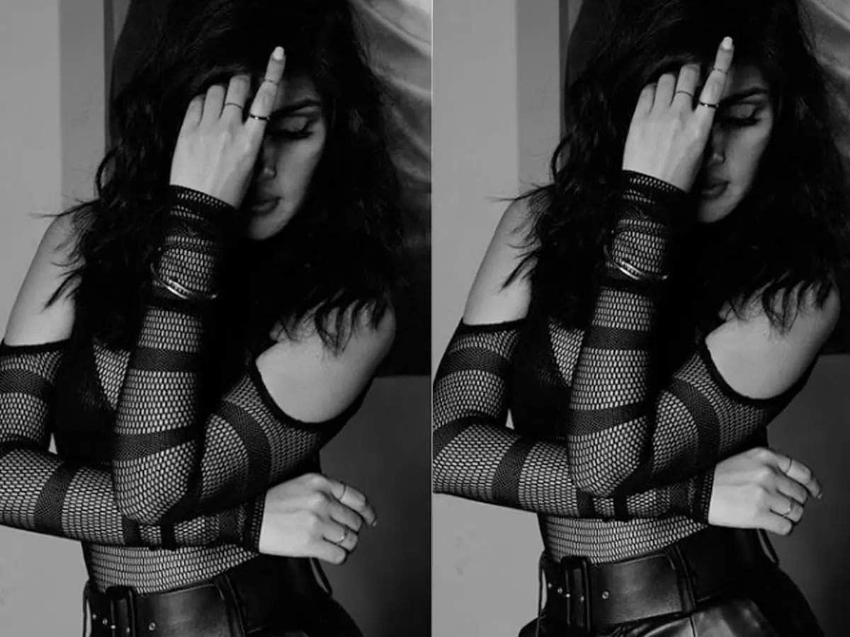 Rhea Chakraborty shares monochrome picture in bralette