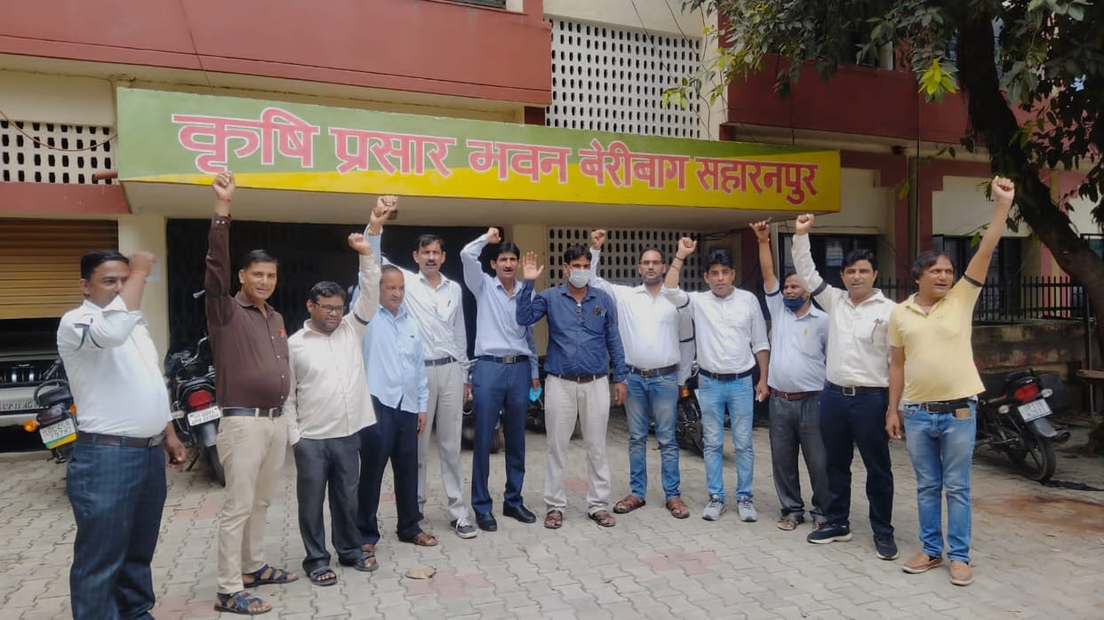 Employees protested by tying black tape
