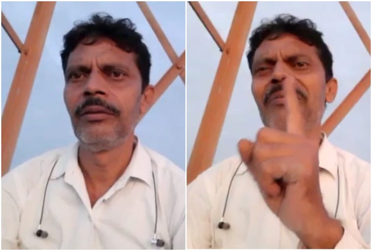 BJP leader climbs tower threatens self-immolation angry over lack of action on corruption complain