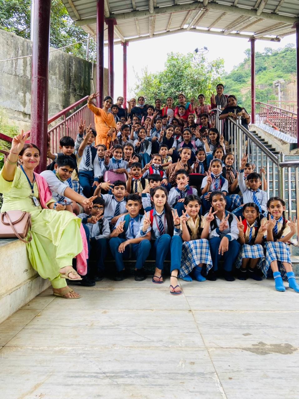 Took children to visit Adi Badri and Fun City, Yamunanagar