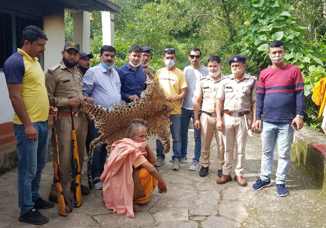 Three arrested with two skins of leopards, two hives of bears