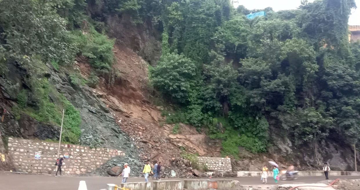 Threat of landslide at Rudraprayag Nagar