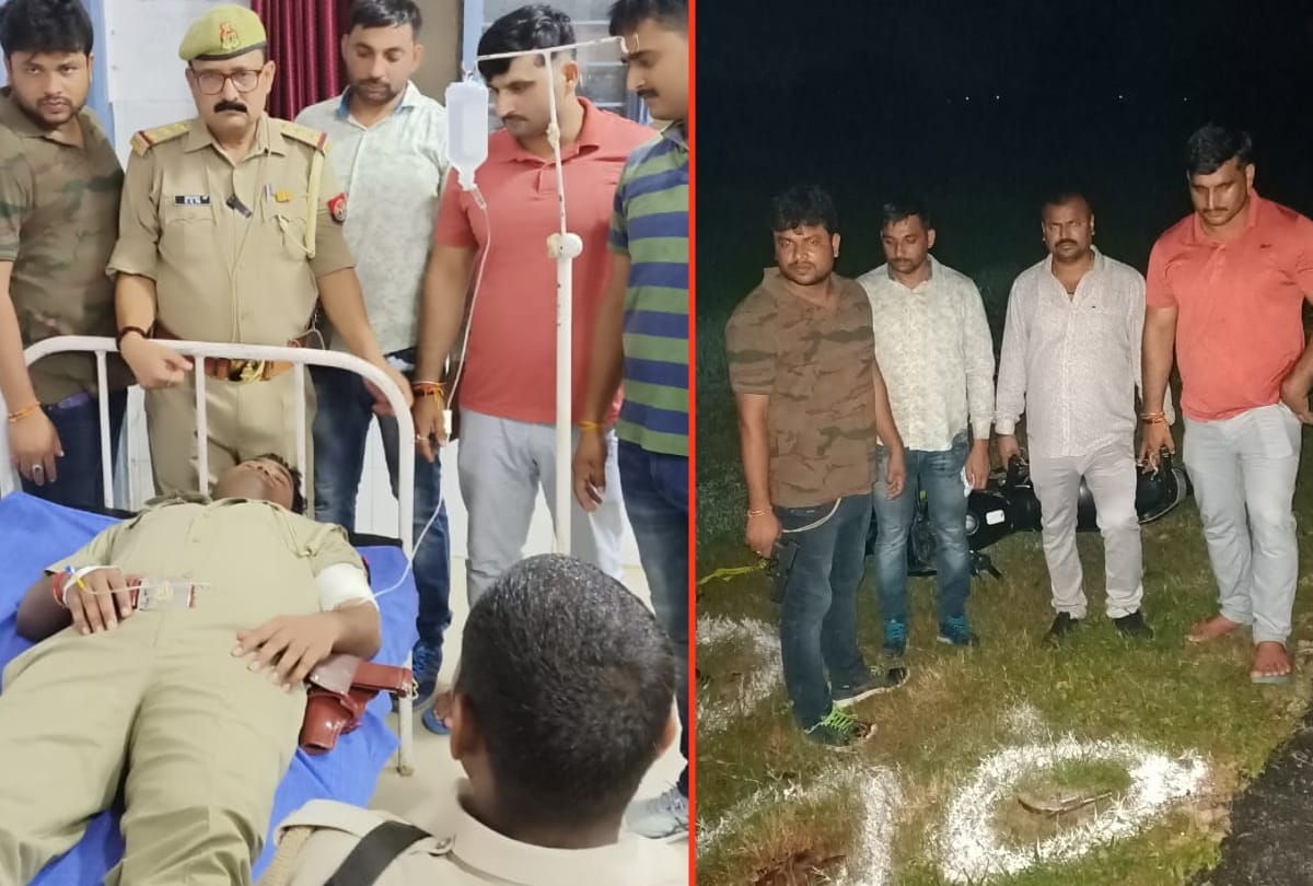 Four cattle smugglers arrested in police encounter in Siddharthnagar miscreant and police officer injured