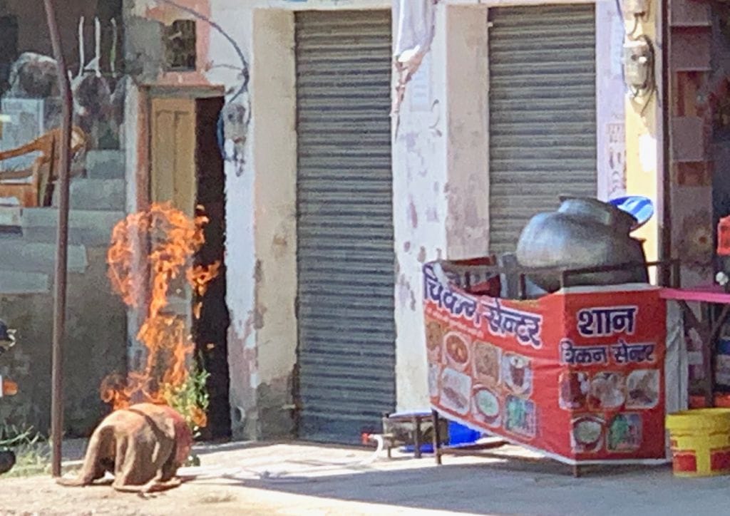 Fire At Cylinder