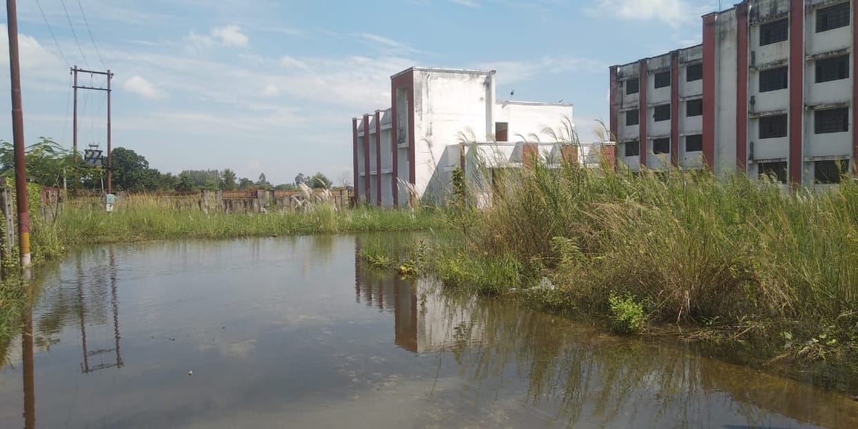 water logging in government degree college