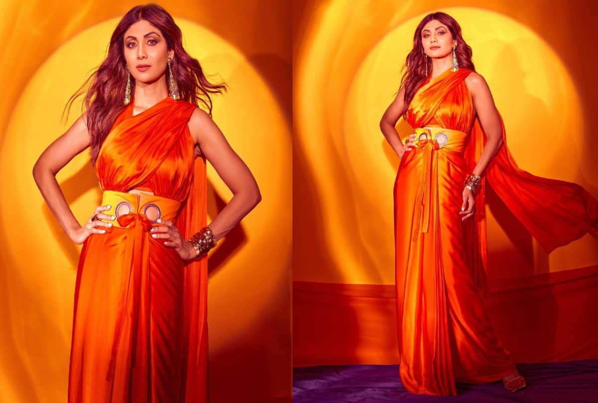 Shilpa Shetty Pink organza saree cost
