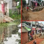 गोरखपुर बाढ़: गोरखपुर में जलभराव।