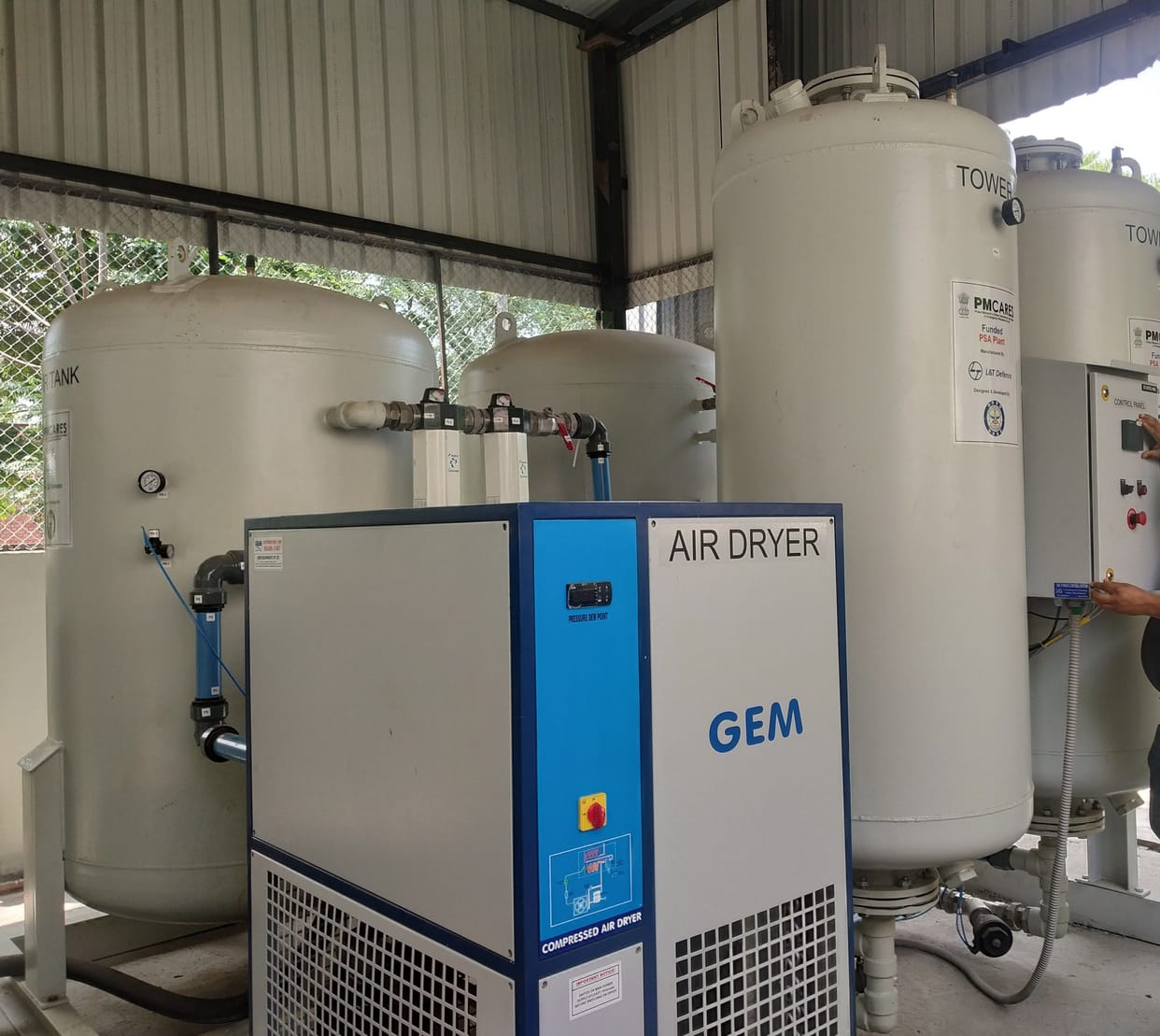 Oxygen purity decreased due to low voltage, letter written to PWD for stabilizer