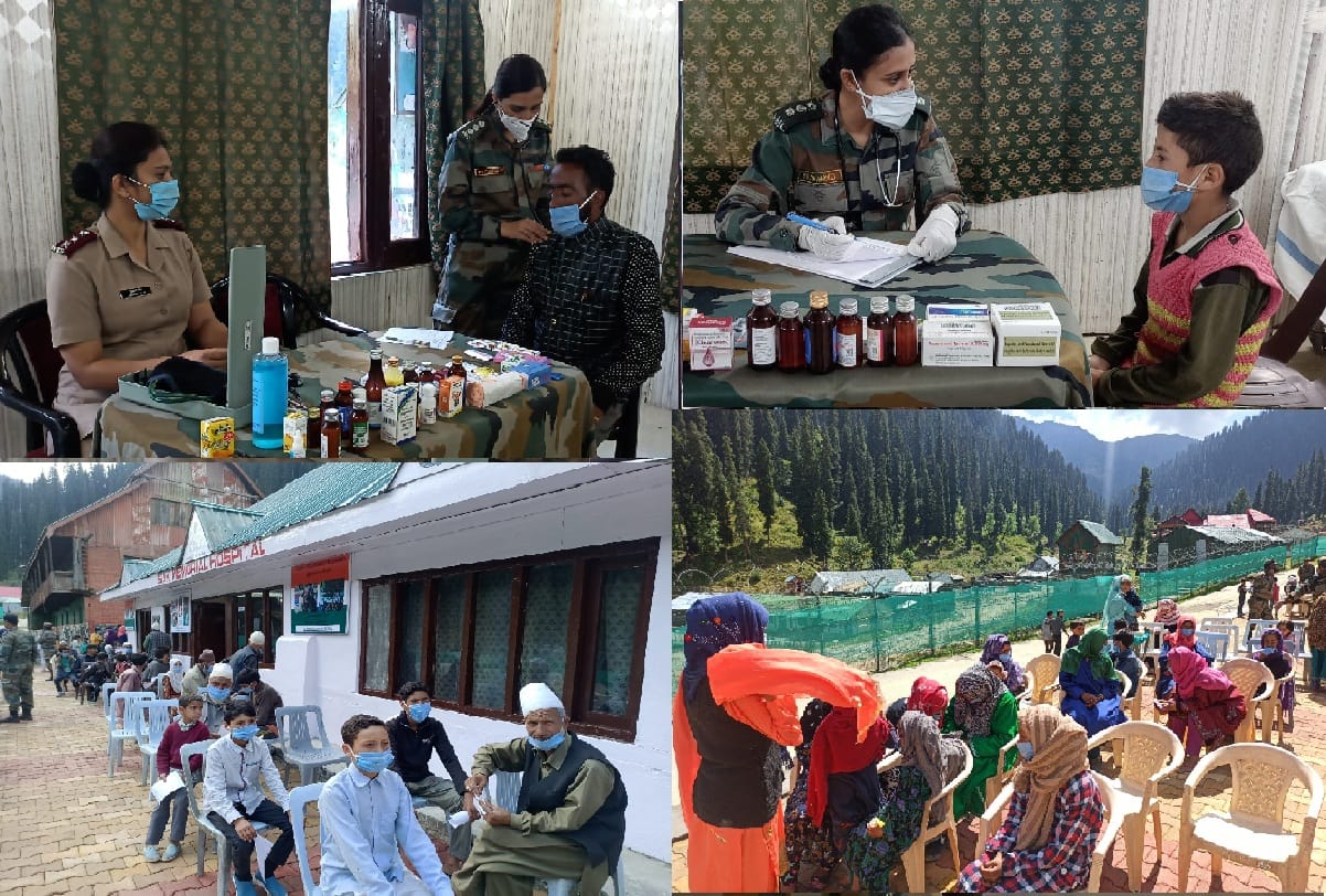 Army set up health camp in Machil sector Kupwara kashmir