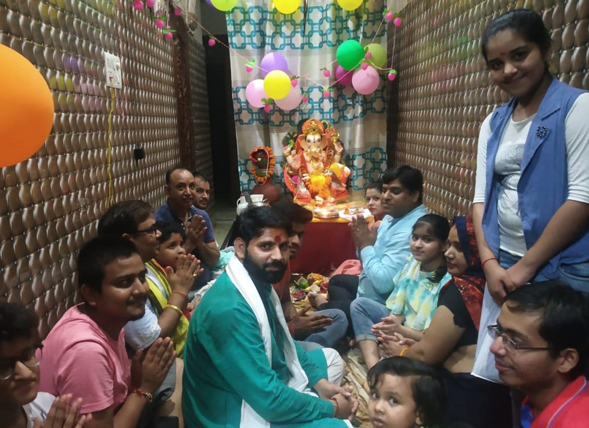 Laddus offered to Lord Ganesha