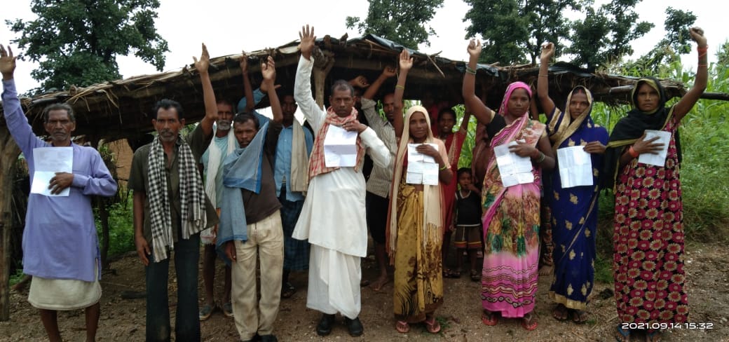 Villagers demonstrated for ration