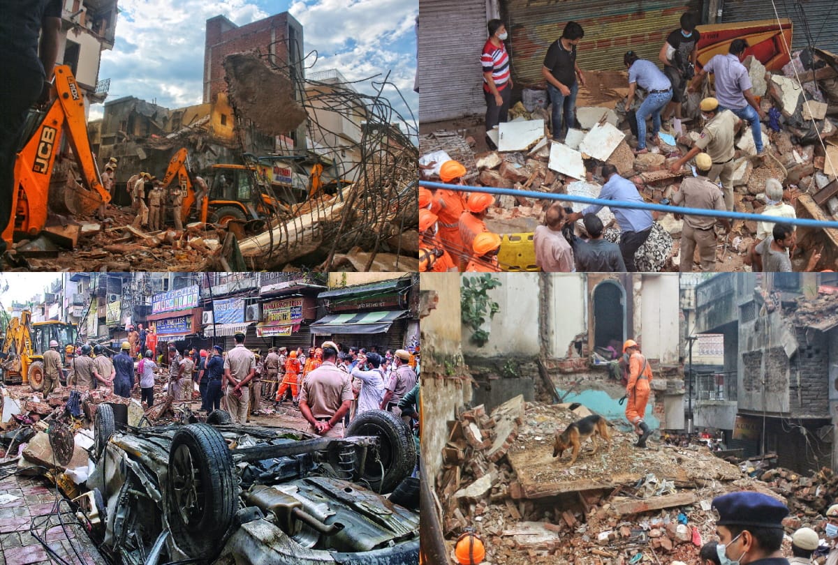 Delhi Malka Ganj Sabji Mandi 4 Storey Building Collapse Aryan Just