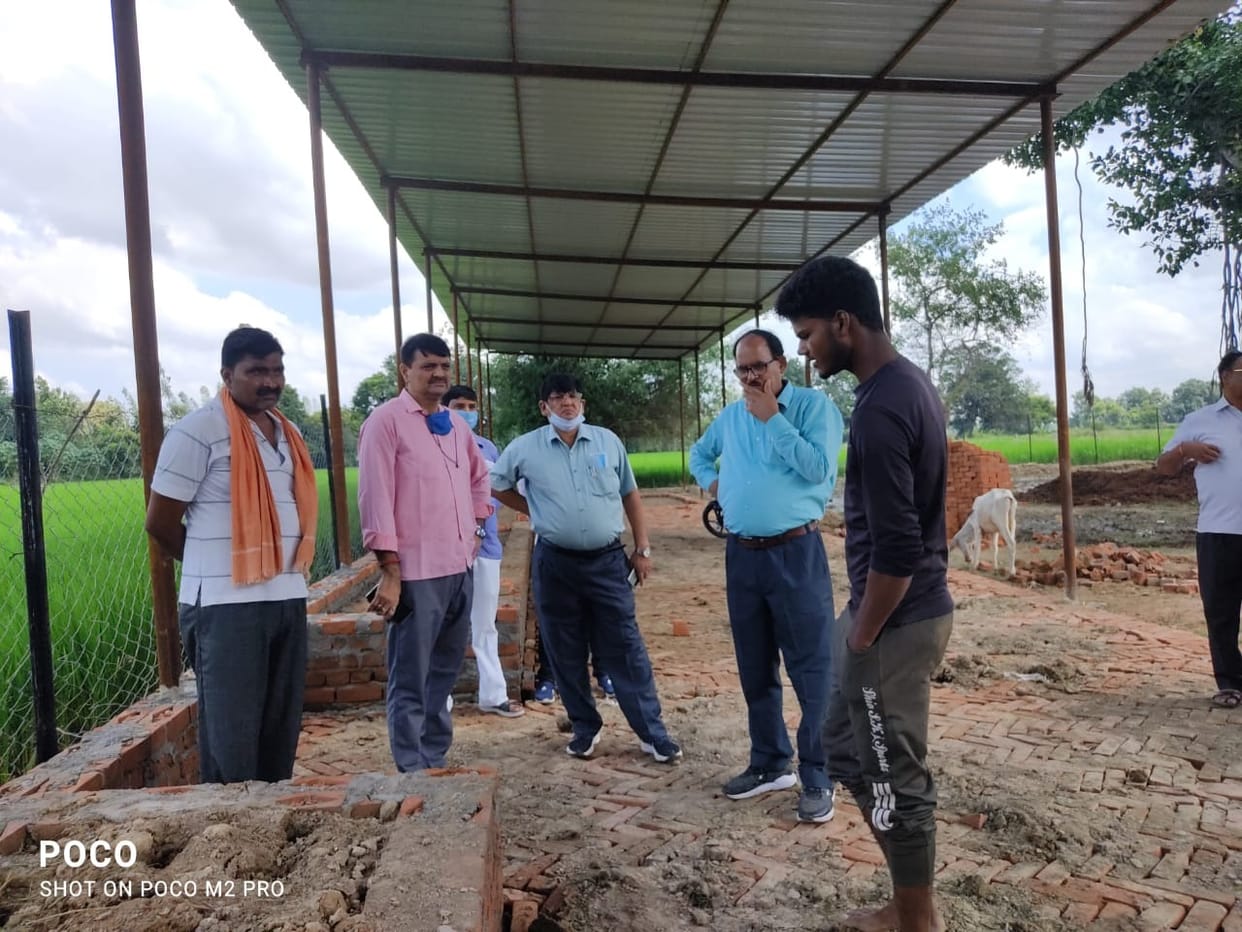 ofiicers reached cow shelter