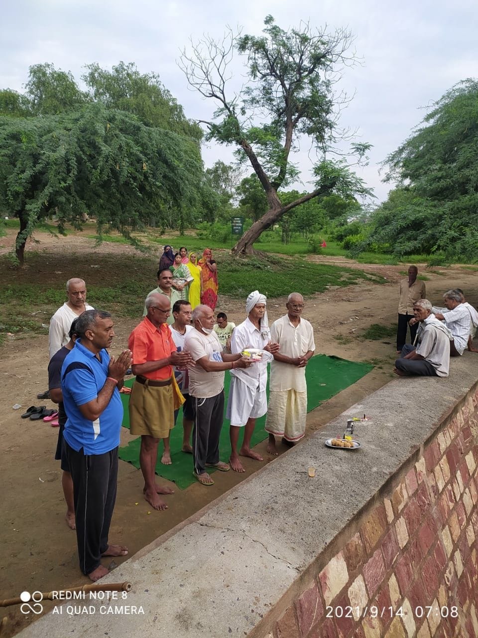 Mathura: RSS worshiped reservoir with Havan-Yagna