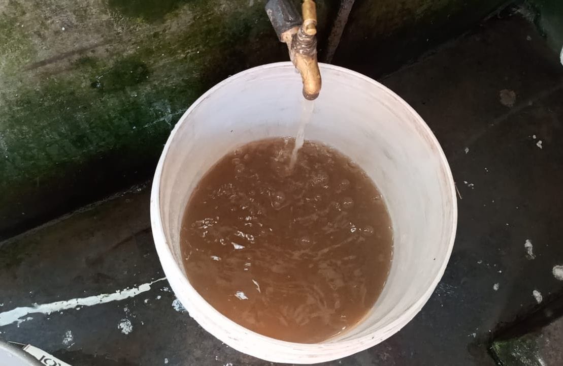 Forced to drink muddy water in Kiyani
