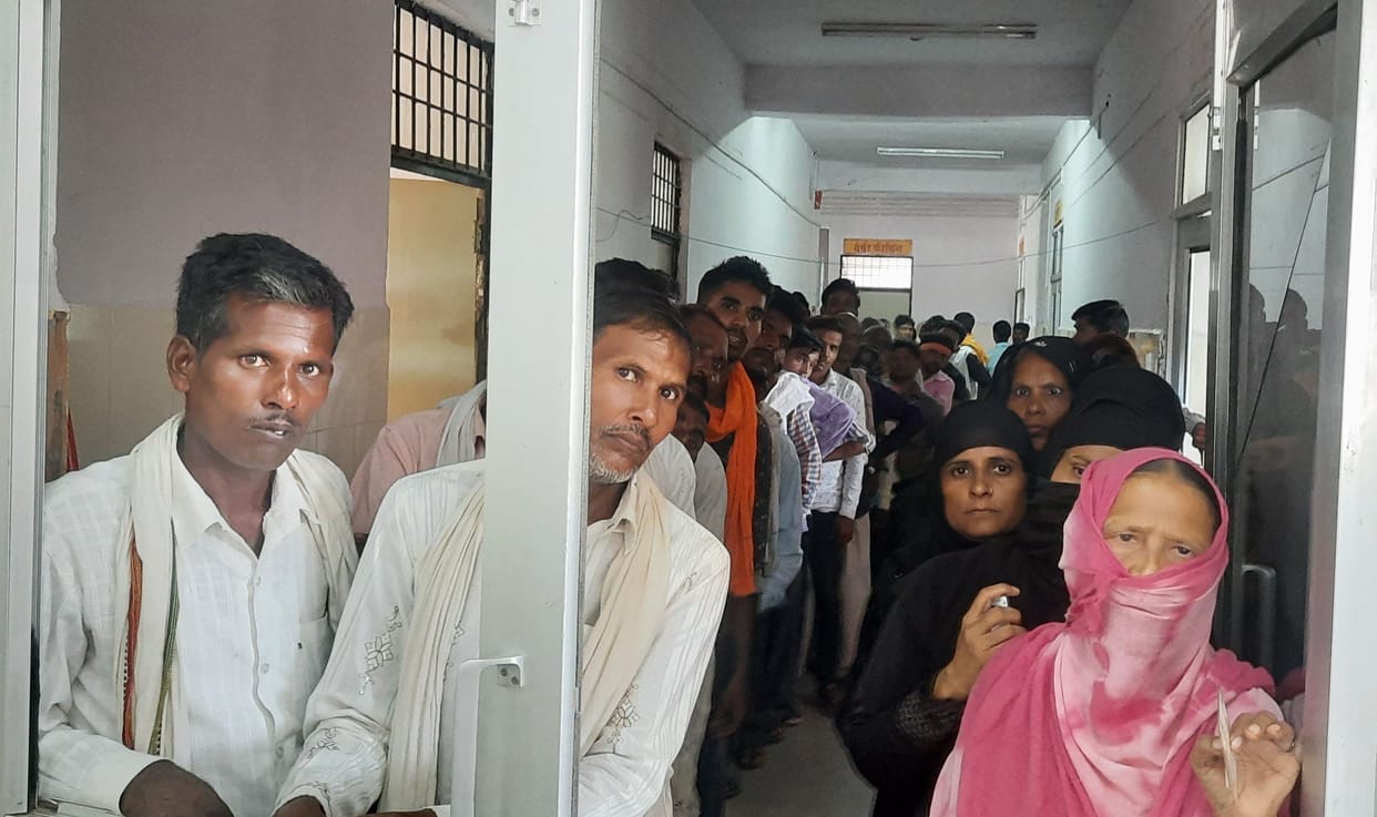 People forgot corona protocol in vaccination, social distance was not followed even in hospital