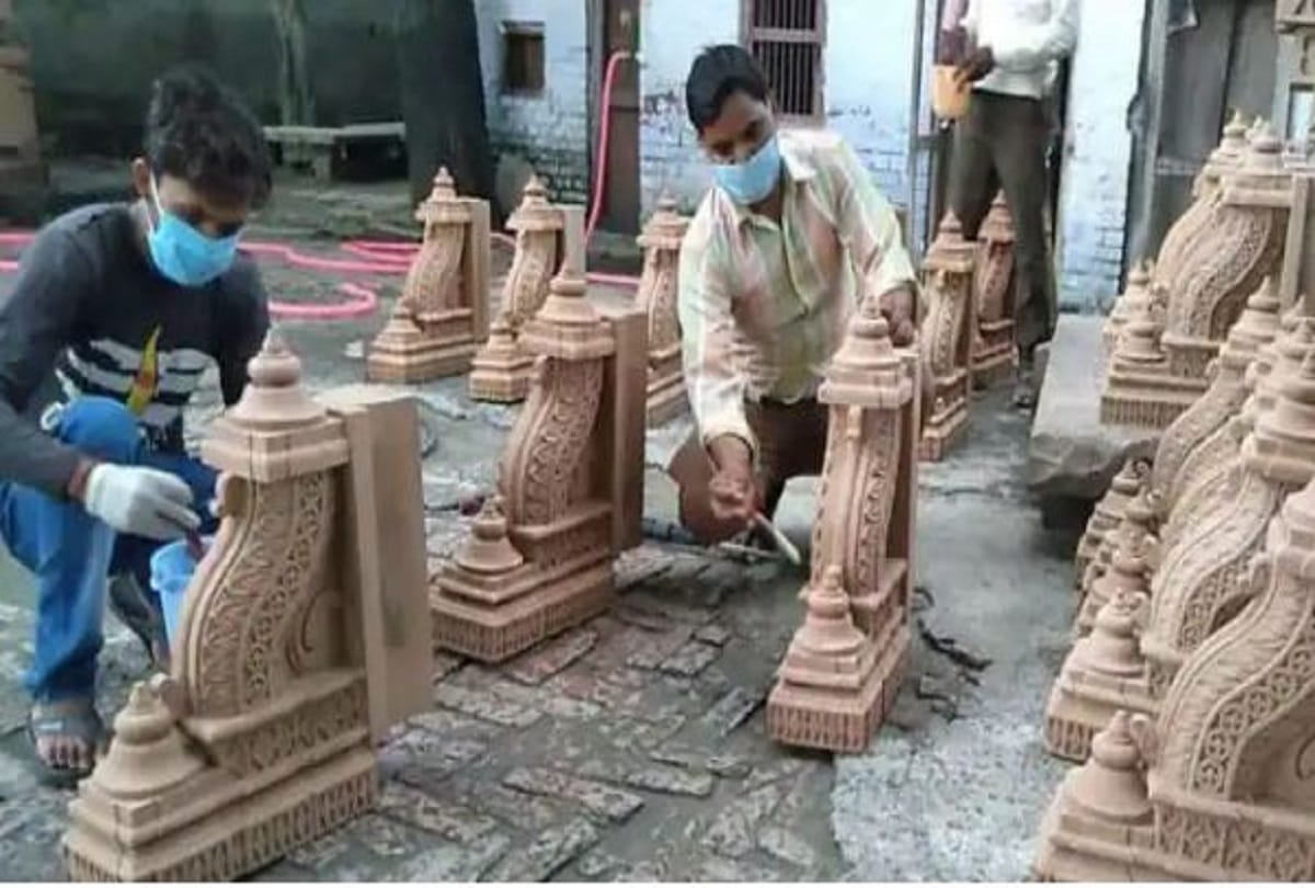 supply of pink Stones from Ahraura mirzapur for construction of Shri Ram temple in Ayodhya now there will be uninterrupted power supply in cutter plant