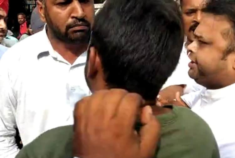 Clash between Akali and Congress workers in Patiala
