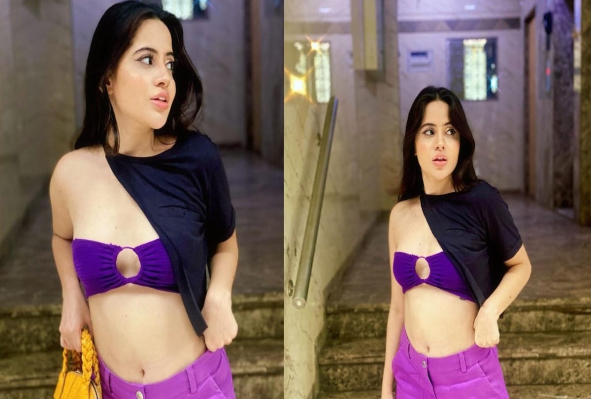 Social media: Urfi Javed was seen in a top made of socks and half cut T-shirt got trolls on internet