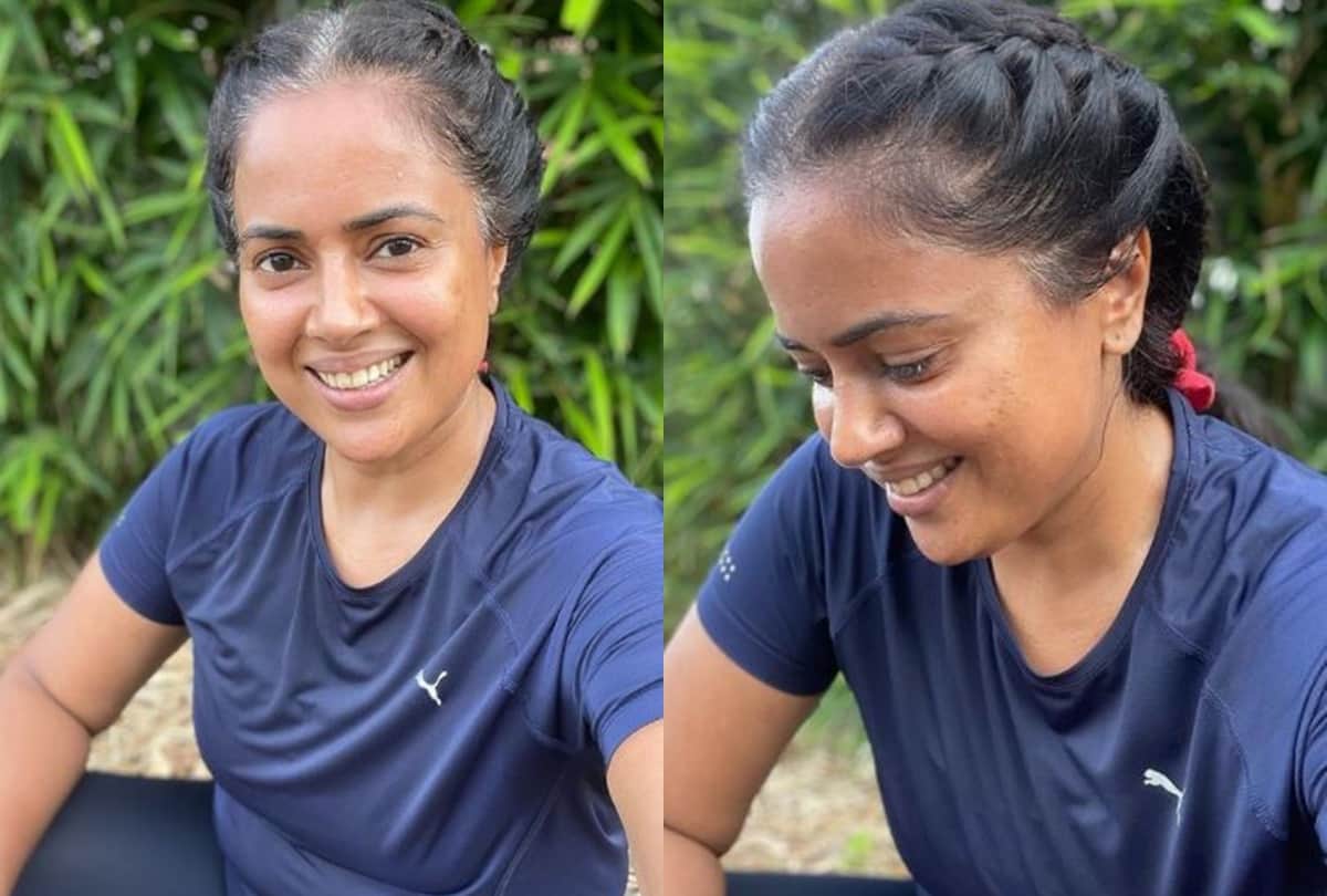 Sameera reddy share her answer when her father asked why she does not hide her whiter hair