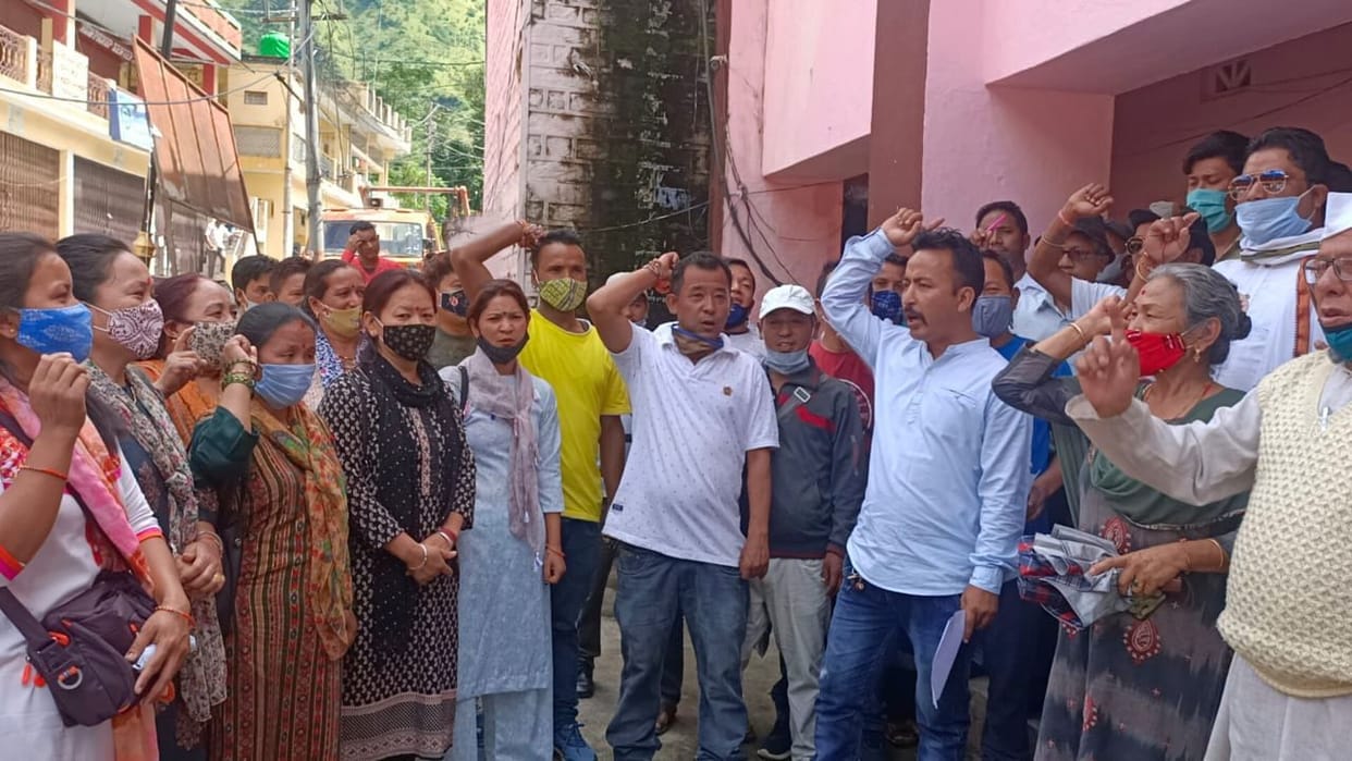 Protest For Road Opening in Dharchula