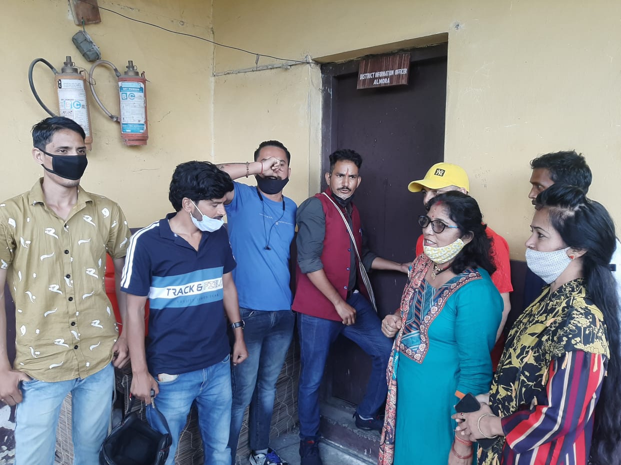 Artist Protest At Almora