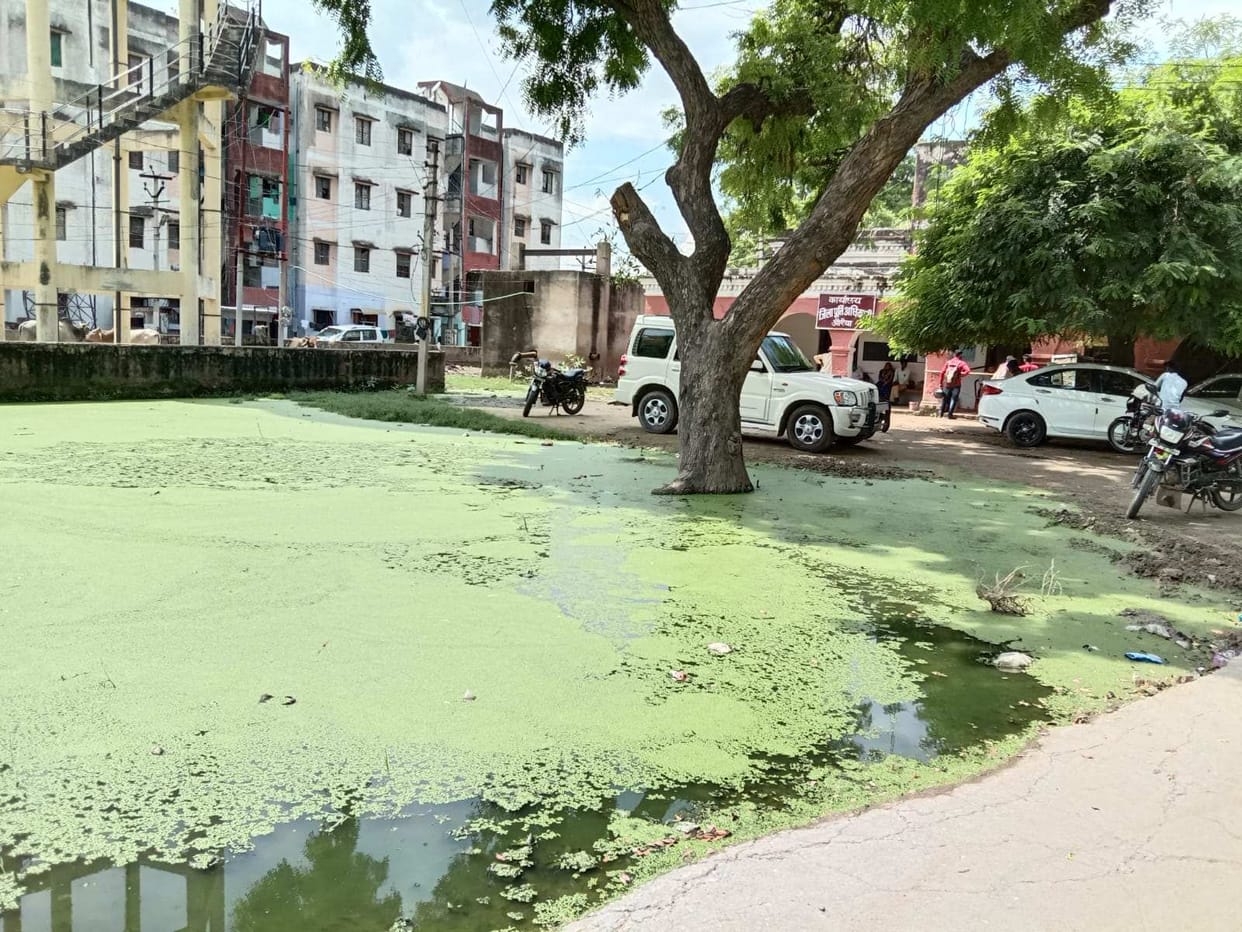 water logging in government office  premises