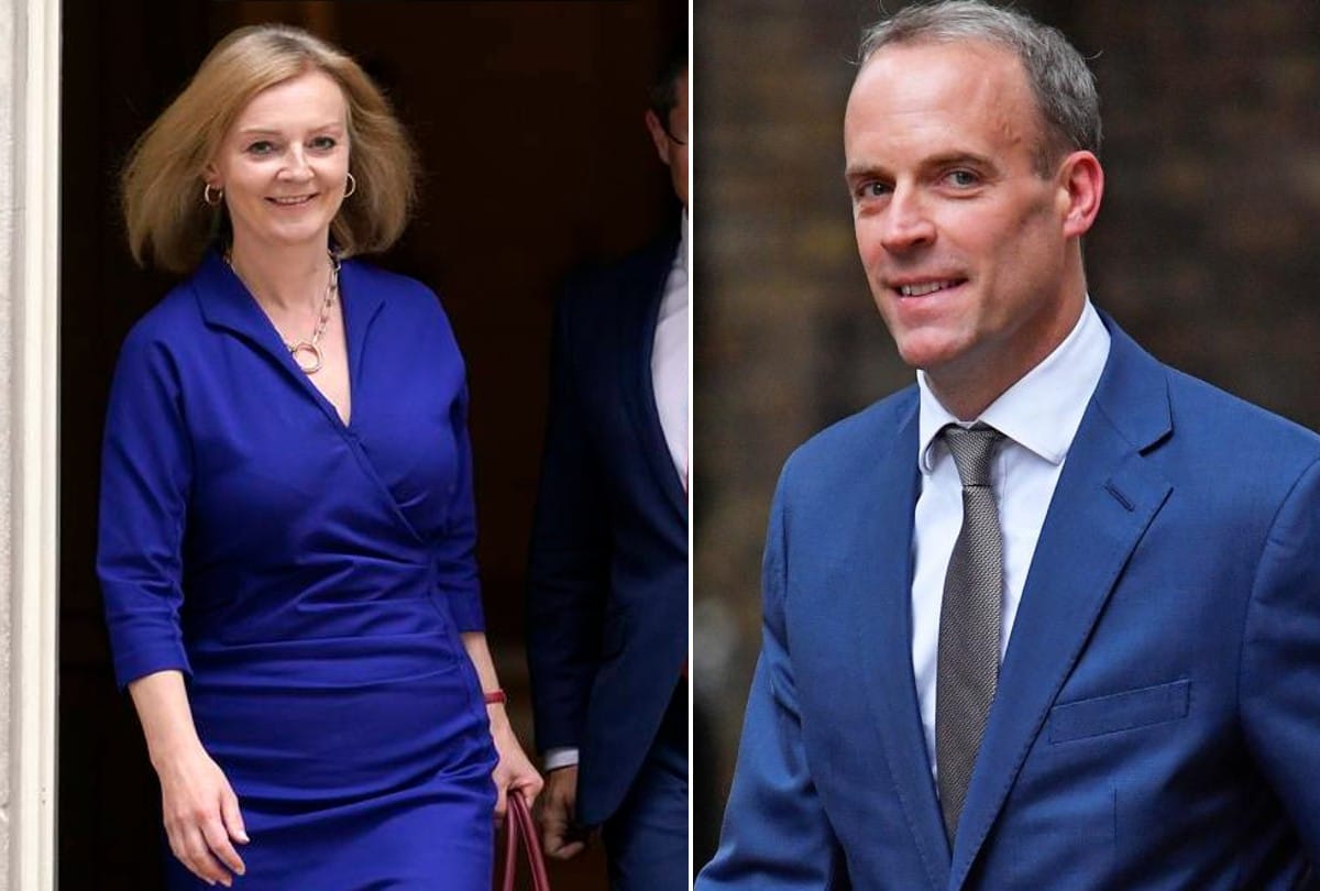 UK Elizabeth Truss appointed Secretary of State for Foreign Affairs Dominic Raab and Gavin Williams replaced