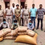 पुलिस की गिरफ्त में तीनों आरोपी।