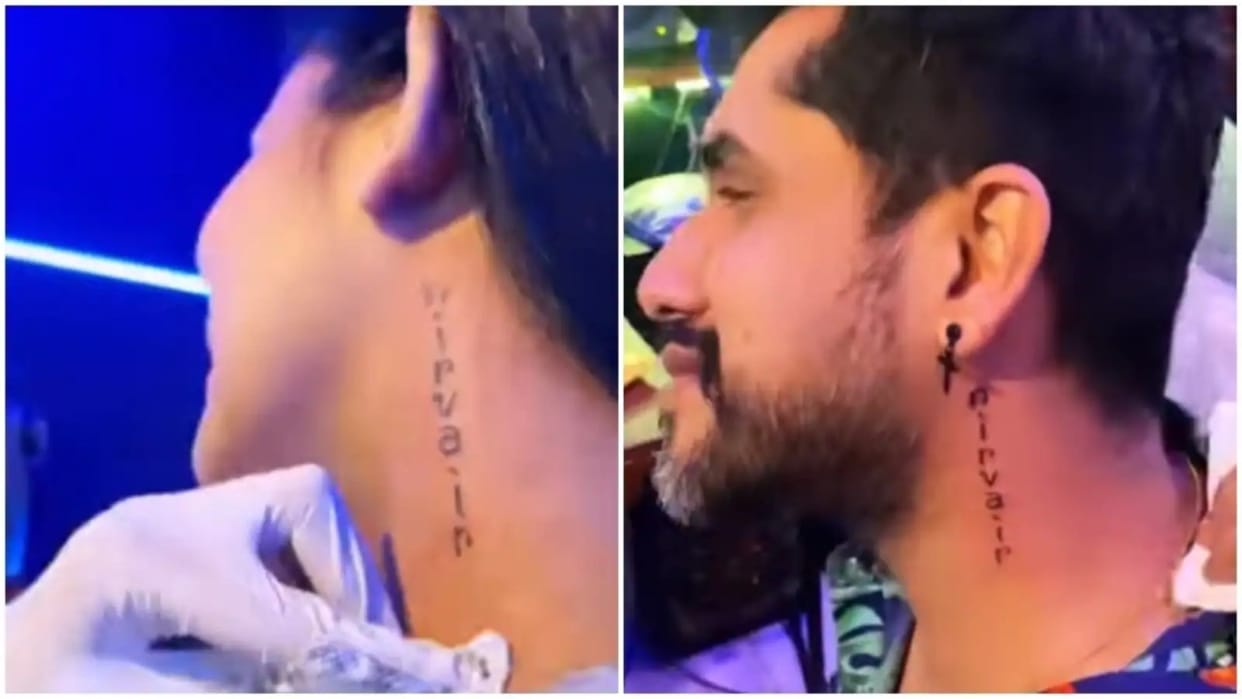 Kishwer Merchant and Suyyash Rai get newborn son Nirvair's name tattooed on neck