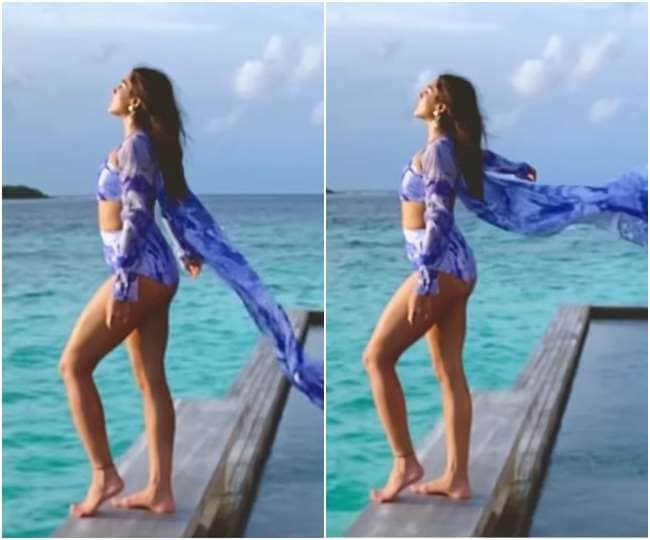 Sara Ali Khan shares exotic video from her Maldives trip, flaunts sexy figure in lavender bikini