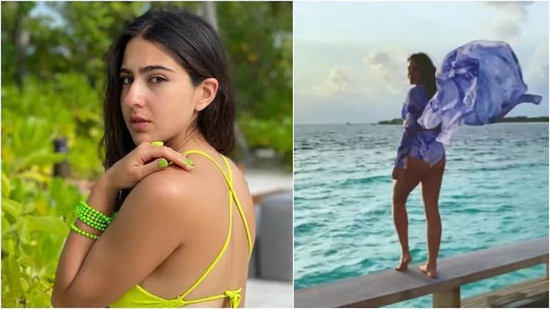 Sara Ali Khan shares exotic video from her Maldives trip, flaunts sexy figure in lavender bikini