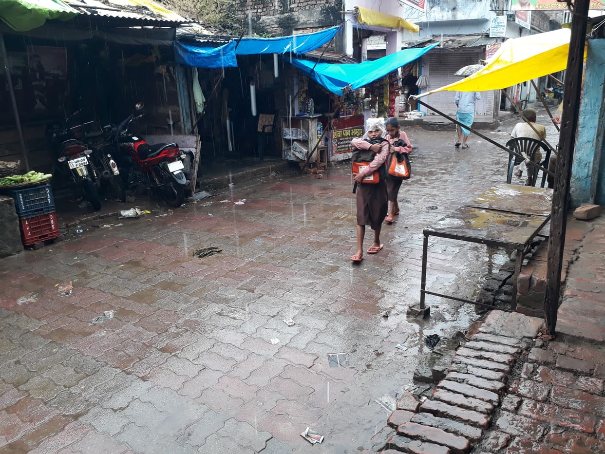 Power supply interrupted due to heavy rain