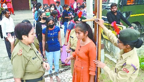 Three fold application for admission in NCC Girls Battalion