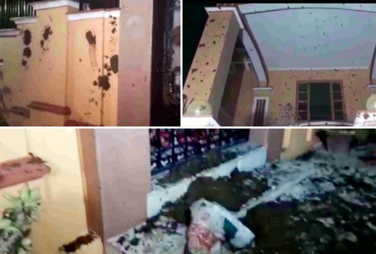 Farmers threw cow dung at house of BJP leader HS Kahlon in Jalandhar of Punjab