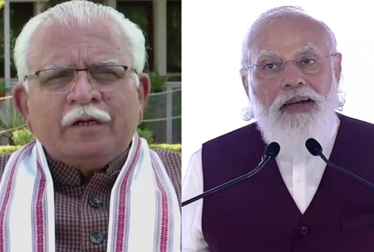 Haryana CM Manohar Lal calls on Prime Minister Narendra Modi in Delhi