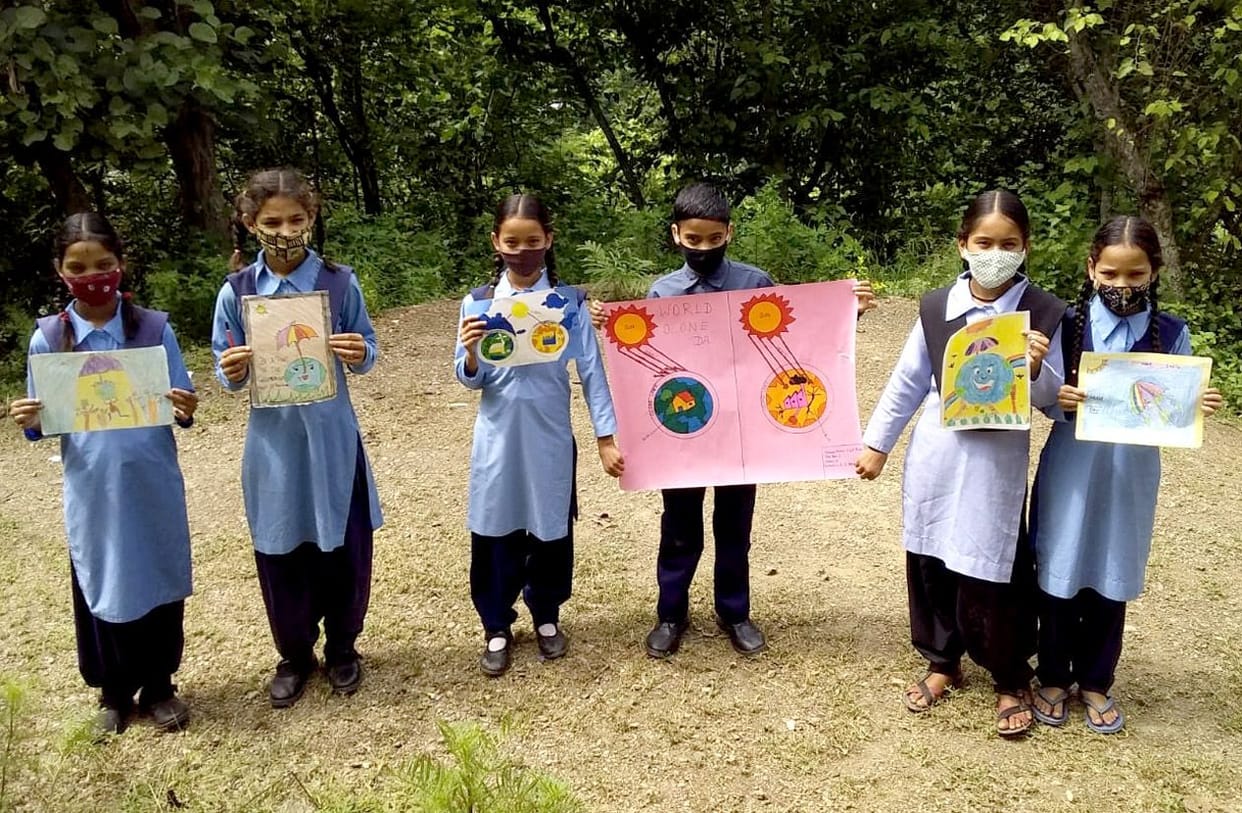 Sangeeta in speech and Kishan top in painting