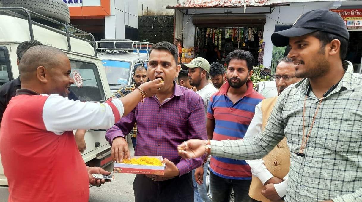 Rally taken out with drums, celebratory atmosphere in Dham