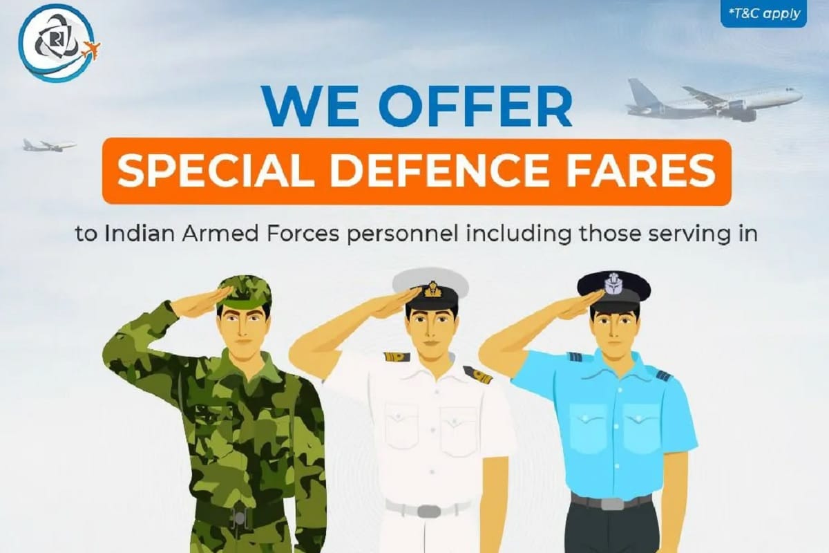 IRCTC Special Offers For Armed Forces for flight booking get discount