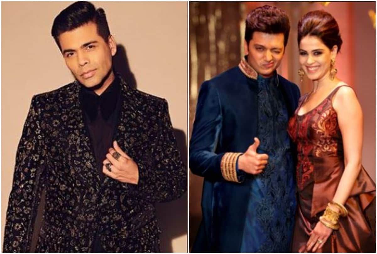 Bigg boss ott Riteish deshmukh and Genelia dsouza might grace grand finale with Karan johar