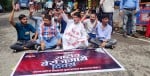 ब्लाॅक कांग्रेस बड़सर के पदाधिकारी राष्ट्रीय बेरोजगारी दिवस के रूप में धरना प्रदर्शन करते हुए।