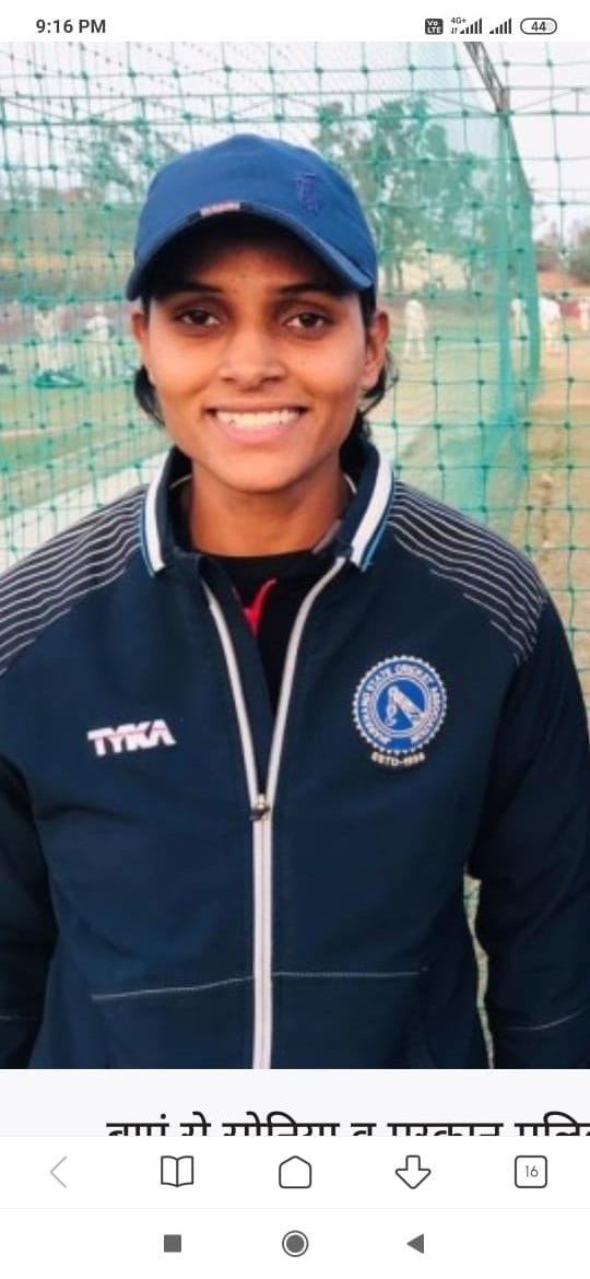 Sonia select in Jharkhand women's cricket team